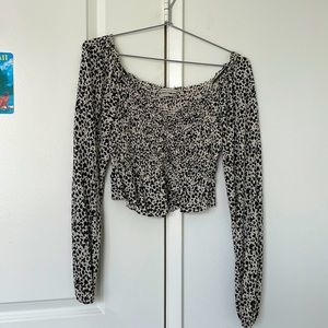 Leopard pattern blouse